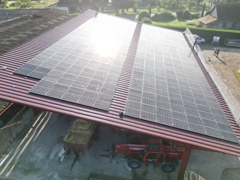 Installation photovoltaïque de 99kWc à Baudrières